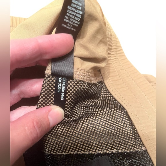 RLX Ralph Lauren Khaki Tan Swim Board Active Cargo Shorts Size S - Picture 12 of 12